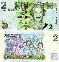 *2 fidžijské doláre Fidži 2007-11, P109 UNC - Kliknutím na obrázok zatvorte -
